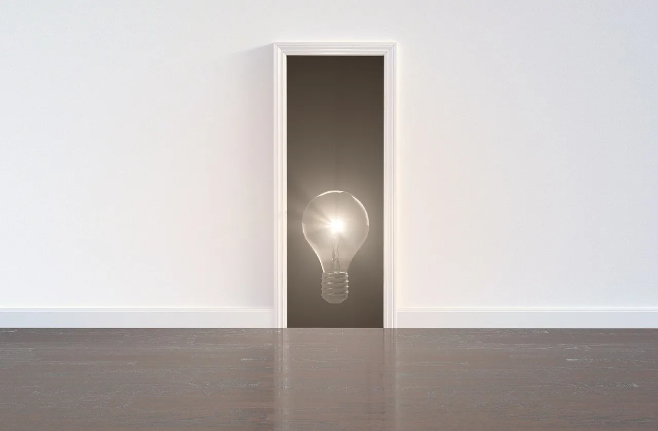 light bulb with ideas popping out
