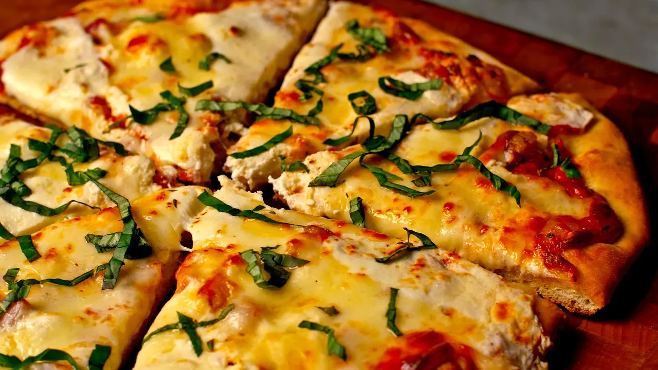 Pizza Cheese Pancake Illustration