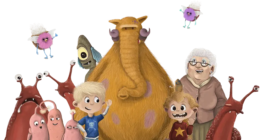 Group of the Epic advenutres illustrated characters